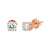 Diamant-Ohrringe 14k Roségold 0.97ct